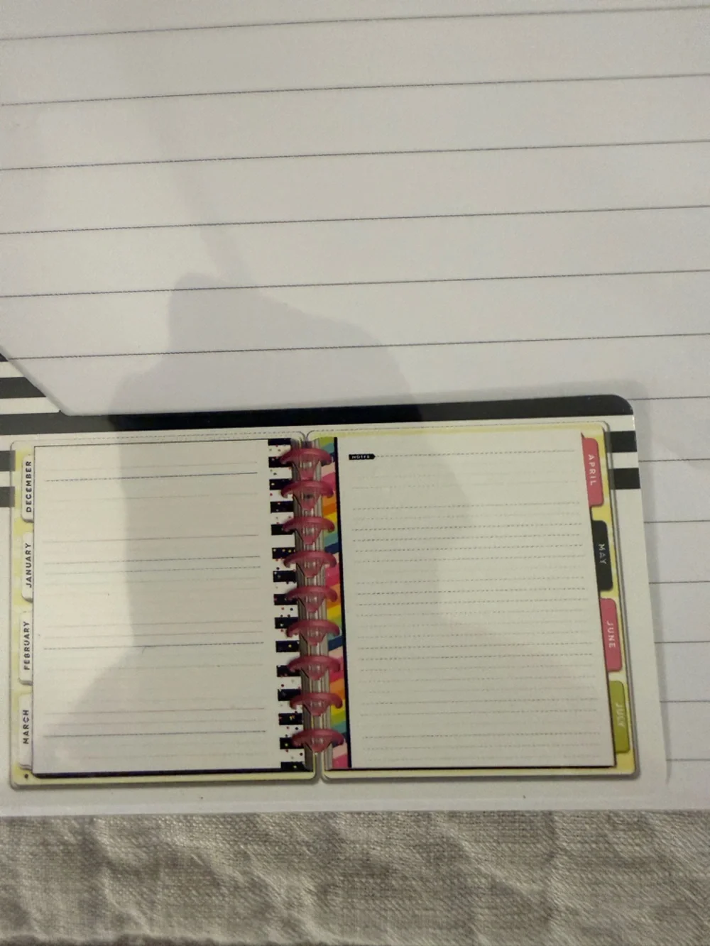 The Happy Planner Striped Planner Lined Rainbow Paper - 40 Sheets